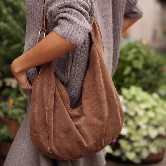 Roma Suede Tote Bag - Picture 1 of 11